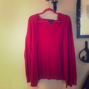 Red Lane Bryant Cardigan